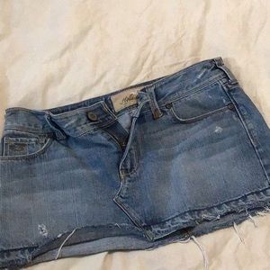 Y2K Hollister micro mini jean skirt 90s 2000s